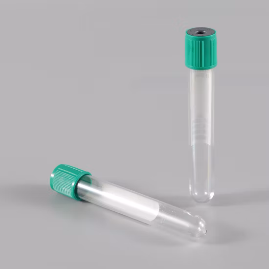 의료 병원 일회용 플라스틱 PP/애완 동물/유리 보라색 캡 응고 활성제 구연산 나트륨 5ml K2 K3 EDTA 보라색 캡 진공 혈청 혈액 수집 튜브